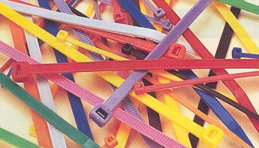 Colored Cable Ties These nylon ties come in a variety of twelve colors, both standard and neon. They can be used for identification and marking or to match product colors.