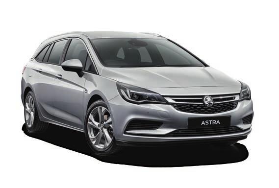 The Astra is a spacious small wagon with 540L of cargo space that expands to 1630L of space when the seats are folded down.