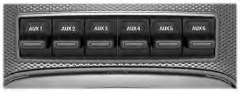 Accessories AUXILIARY SWITCHES The auxiliary switchboard on the overhead console makes aftermarket customization easier, with six prewired switches attached to the power distribution box for