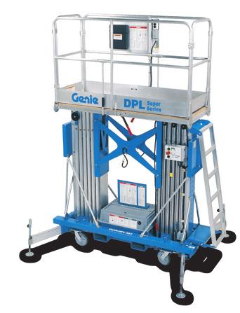 Convenience and Value The Genie DPL Super Series lift is a cost-effective two-worker option for indoor use only (CE).