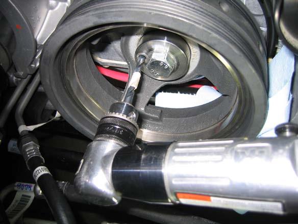 6 To ensure that the balancer does not spin independently from the crank, the two must be pinned.