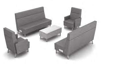 Three Seater - High Back 75 x 29.5 x 41.5 3440 x 2 w/ W3 Right Power/USB Module upcharge 635 x 2 2 7708NAW1 Armless Three Seater - High Back 72.5 x 29.5 x 41.5 3440 x 2 w/ W1 Left Power/USB Module upcharge 635 x 2 2 7745 16 Square Laminate Laptop Table 16 x 16 x 25.