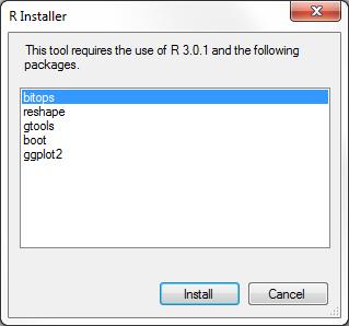 Note: This form may look slightly different as the packages might change and if you already have R 3.0.1 installed.