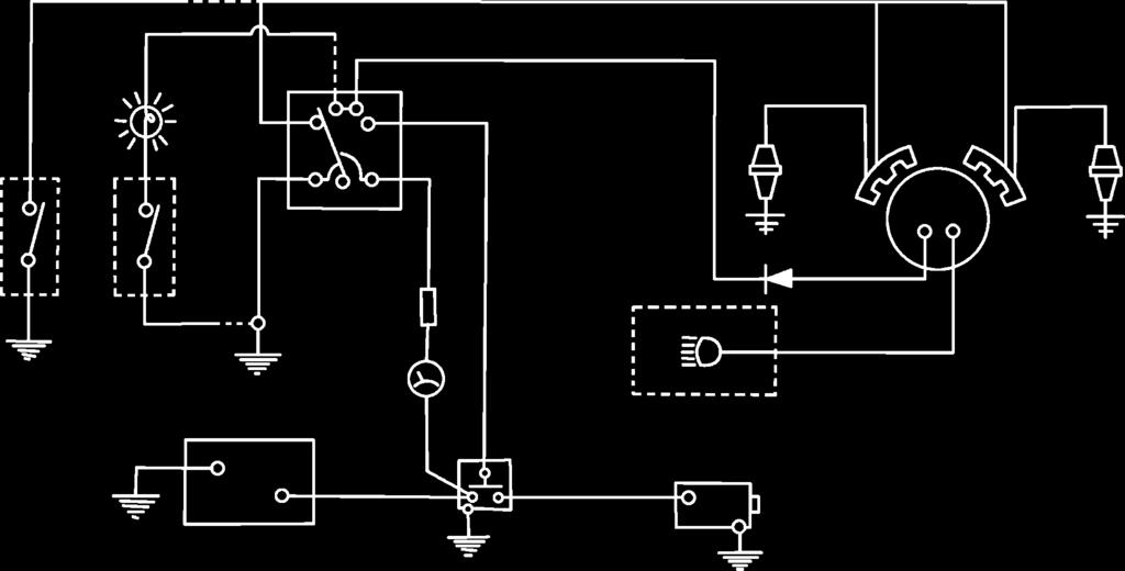 (Black) Optional Oil Sentry TM Switch (Shutdown) Optional Oil Sentry TM Switch (Indicator Light) 12 V.