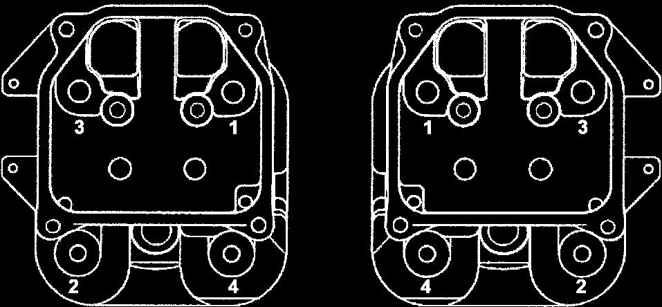 If any studs were disturbed or removed, install new studs as described in Step 3. Do not use/reinstall any loosened or removed studs. 3. Install new mounting stud(s) into the crankcase. a. Thread and lock two of the mounting nuts together on the smaller diameter threads.