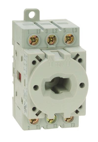Just the right switch for your application 7 Disconnect Switches are available in four frame sizes up to 100 amps.