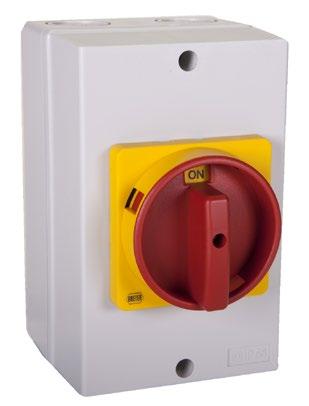 Enclosed oad Disconnect Switches Series Y7 Y7 Enclosed oad Disconnect Switches (IP Rated Enclosures) ➊ Plastic - IP66 ABS Enclosure Operator - IP66, Red/Yellow (Type N) Plastic - IP66 ABS Enclosure