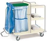 two vertical tubes made of AISI 304 stainless steel are 45905+27462+27466+45910 LAUNDRY TROLLEYS welded to the