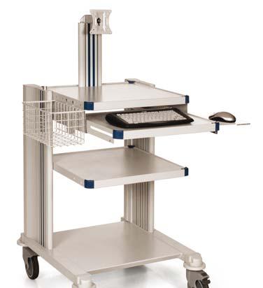 DOCTOR TROLLEY 45730 DOUBLE FACE PHARMACY TROLLEY - 3 large, 22 small drawers Two trolleys in one: 3 large drawers on one side, 22 (6+6+10)