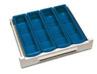 through 90 provided with lock Left side - glass door, internal side with runners for ISO trays - 3 drawers
