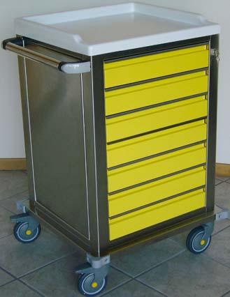 small drawers Trolley with 1 small, 3 medium drawers Trolley with 2 small, 1 medium,