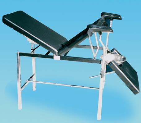 Back-rest and leg-rest section are fully adjustable by self mechanical sytem.