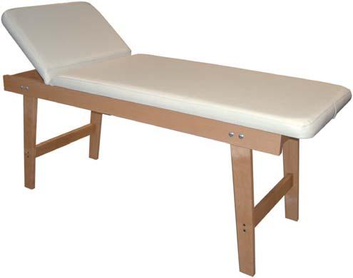 wellness centres. Superior quality wood. Back rest adjustable in 13 positions. Resilient foam padding covered with washable weave.
