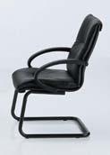 - leather - black 45122 SALISBURGO visitor cantilever chair - leather - black High and low back stylish executive chairs.