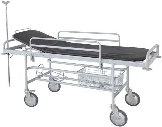 PATIENT TROLLEYS - STRETCHERS Removable top on the trolley Side rails 27810 (not included) 27800 and accessories (not included) 54 cm 65 cm 110 cm 27800 PATIENT TROLLEY 27801 PATIENT TROLLEY -