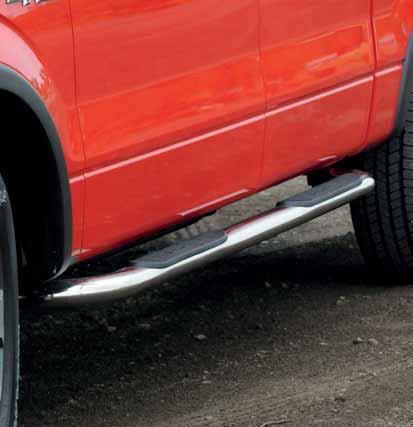 Oval Nerf Bars Constructed from tough, -gauge 0 stainless steel material. Wide profile step area.
