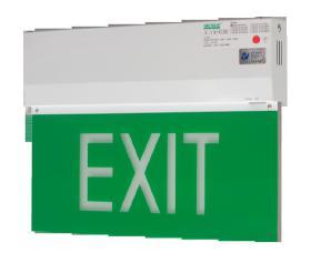 WHITE LED SLIM EMERGENCY EXIT SIGN SLED W1201M / RM SERIES Exit Sign LED emergency exit signs with option for Exit or Running Man signage. Optional recess plate and bracket available.