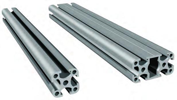 .. Aluminium profiles Universal profiles PU 25/PU Features For the fast and simple erection of frames, benches and racks Aluminium, naturally anodised Produced in accordance with DIN EN 12020-2