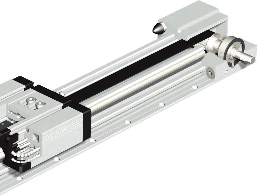 Linear units Functional overview Toothed belt HDT 3 M, 15 mm wide Linear unit with toothed belt drive Central lubrication system