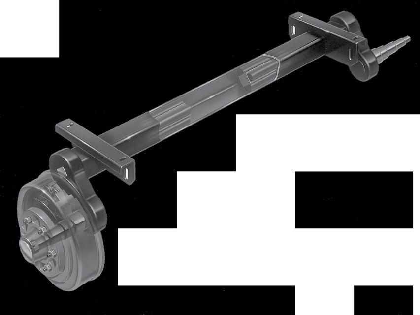 Dexter Heavy Duty Utility Axle Beam Features Highest strength axle tube generally available for utility vehicle axles.