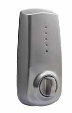 anti-saw protection to keep intruders out» Up to 10 different codes can be programmed including temporary contractor
