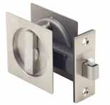 68 Sliding Door Hardware > Cavity Suite & Italian Range Cavity Suite NEW SQUARE STYLE 5330-SS Passage Kit 5331-SS Privacy Kit (Pictured) 5332-SS Double Turn