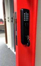 KEYLESS ENTRY Keyless Entry Electronic Levers & Double Turn Lock Daily Convenience Uncompromised Security Easy Installation Back-up mechanical keyway Tactile activation and locking Large buttons and