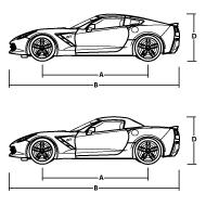 2018 Corvette DIMENSIONS All dimensions in inches (mm) unless otherwise stated.