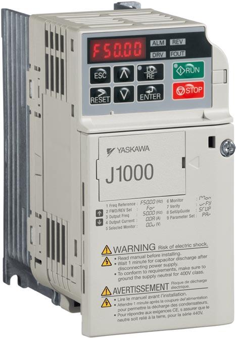 The J-Type YASKAWA Inverter Drive Technology Contents Page 2 Experience & Innovation A leader in Inverter Drives technology Page 3 Features & Functions Page 4 Specifications Page 5 Connection Diagram