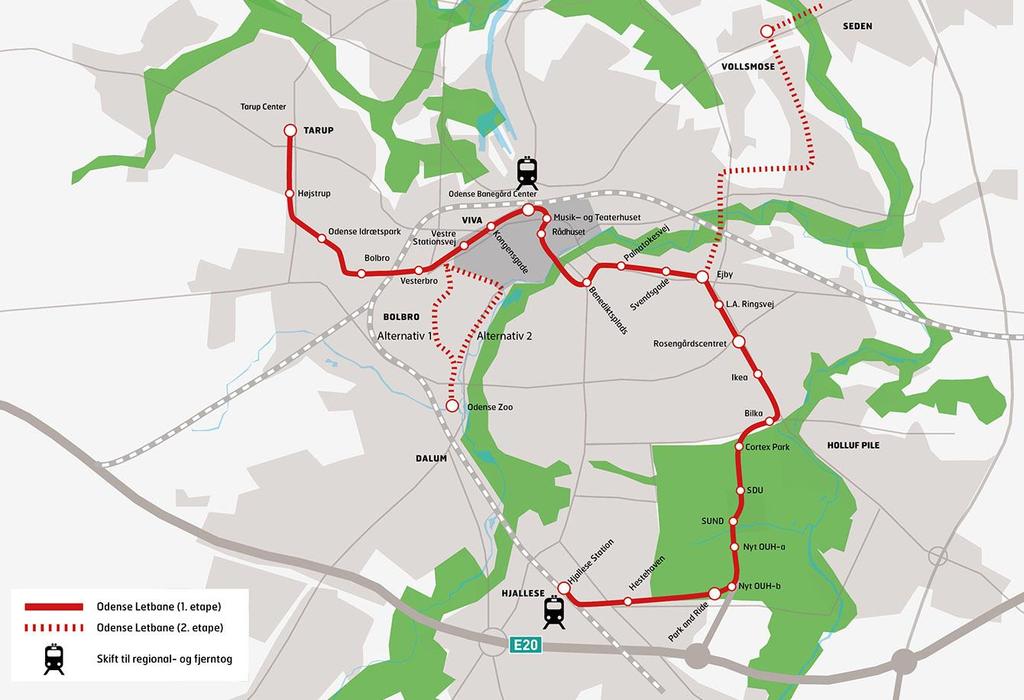 The tramway plan is expected to consists of two lines: Line 1 is confirmed and will be the main scope of the construction tender; Line 2 might be in scope potentially Tramway infrastructure map Line