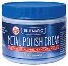 Safe for all metal surfaces and removes tarnish & oxidation Can be used with buffers & polishers and provides a lasting protective coating Blue Magic Products Metal Polish Cream (7 oz.