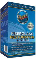 Other Appearance Chemicals A specialized three-step system developed to help restore the original look of faded or damaged fiberglass gel coat surfaces Meguiar s Marine/RV Fiberglass Restoration