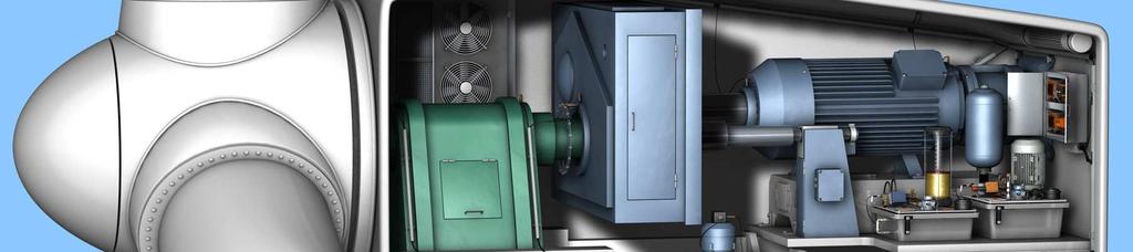 shaft 5 Ventilation system 6 Gearbox 7 Generator