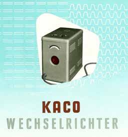 The Bach & Co. company was renamed BACH GmbH + Co. Heilbronn (KACO Elektrowerk).