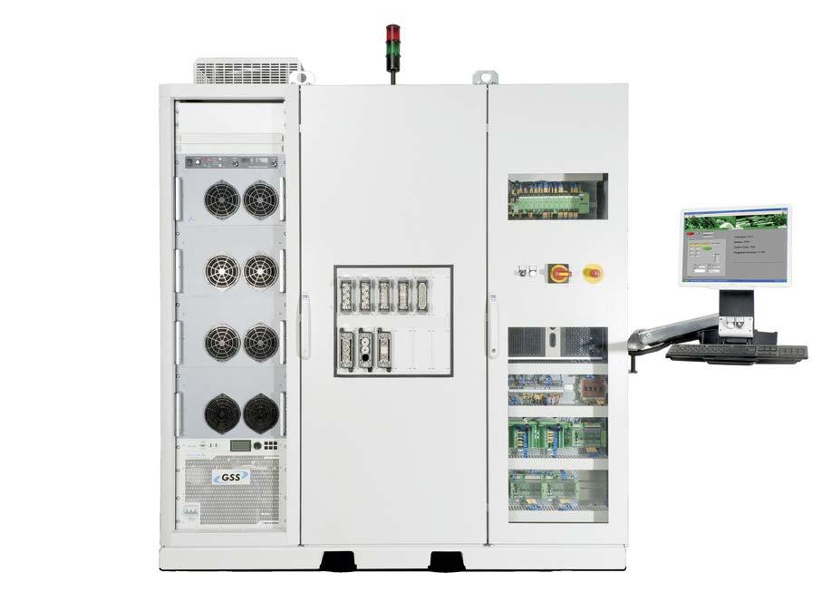 KIEPE ATS 3XX PERFORMANCE TEST BENCH FOR THE ON-BOARD POWER SUPPLY SYSTEM The performance test bench for the on-board power supply system (ATS 3xx) is an automated test bench for the test and repair
