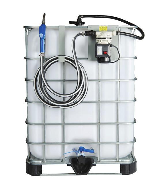 Self-Priming Submersible Pump 10 ft Dispense Hose Flow Rates up to 5 GPM Integrated Nozzle Holder Compatible with DEF