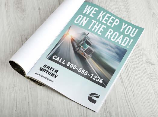 Co-branding in Advertising Dealerships may wish to promote their status as a Cummins certified dealer in print advertisements.