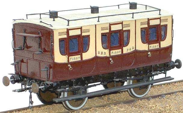 FOUR WHEEL COACHING STOCK KITS Based on SER examples, these are typical and could find a home on many 19 th Century layouts.