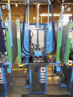 Shinyo Koki 4 Ton Press 4-Ton Pneumatic Transfer Molding Press, Top Clamp / Bottom Injection,480V, 50/60Hz, 1ph, 10.
