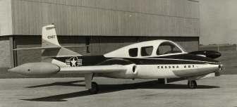 were depicted in military livery and with a fictitious serial, such as the Cessna 407 which was
