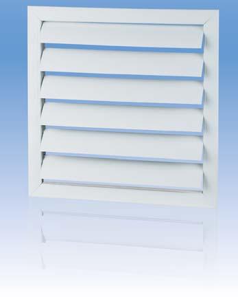 SUPPLY AND EXTRACT GRILLES GR series Application Exhaust ventilation, heating and air conditioning networks in industrial, commercial and domestic premises. Design Made of high-quality plastic.