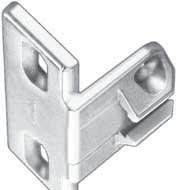 COMPAC 33 mounting plates inges Edge mount specifications 3/8" Minimum of 1/4" using a 0.1100.24 edge mount plate Maximum of 1-5/8" using a 0.