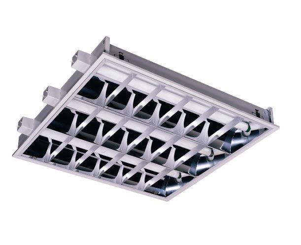 TBS068 An economical recessed mounted luminaire for TL-D fluorescent lamps with gloss or matt optics for