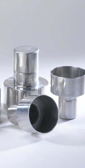 stainless steel components while providing the high volume