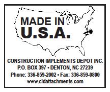 Info 1 5 Decal, Construction Implements Depot, Inc.