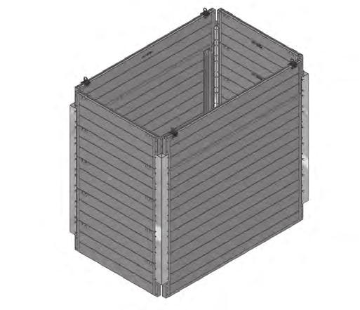 both below and above the intersection of the Build-A- Box panel on the XLAP Aluminum Trench Shield 2.