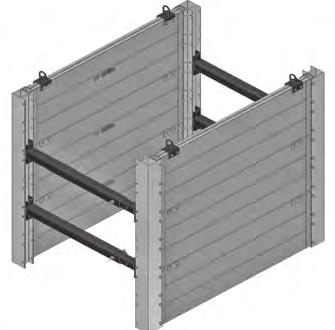 BUILD-A-BOX Modular Trench Shield Systems shall be used with Efficiency Production adjustable