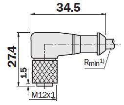 DOL--GMC 696 697 69 636 636 636 ) Minimum bend radius in dynamic use R