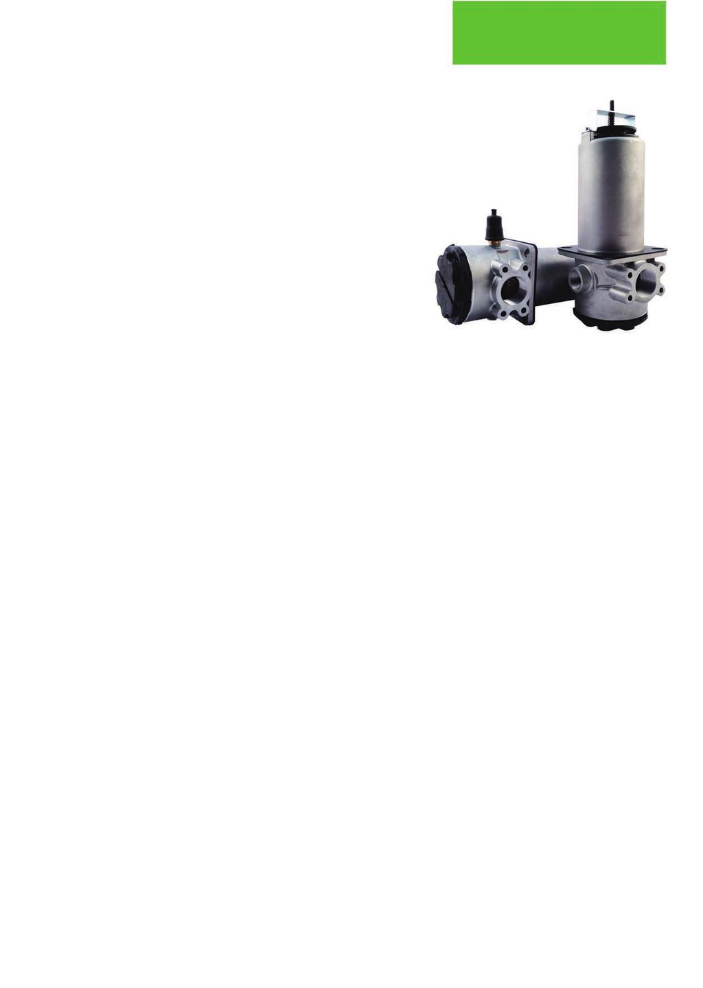 Common HYDRAULIC FILTRATION Side wall mounting suction filters Technical Information Connection Ports: 1-1 1/4-1 1/2 BSP (other thread options on request) 1 1/2 SAE J518-3000/M12