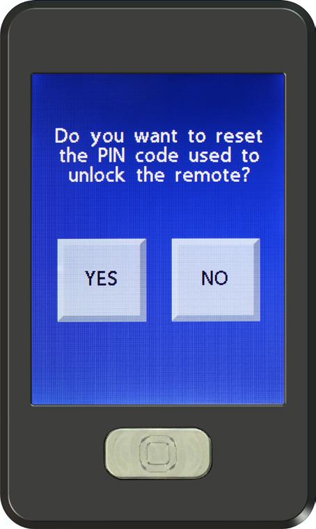 Once the Set Pin option is selected the user will be asked for verification that they want to reset the pin (Fig. 46).